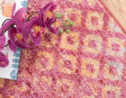 Devan - Rainbow Square Pattern Rug