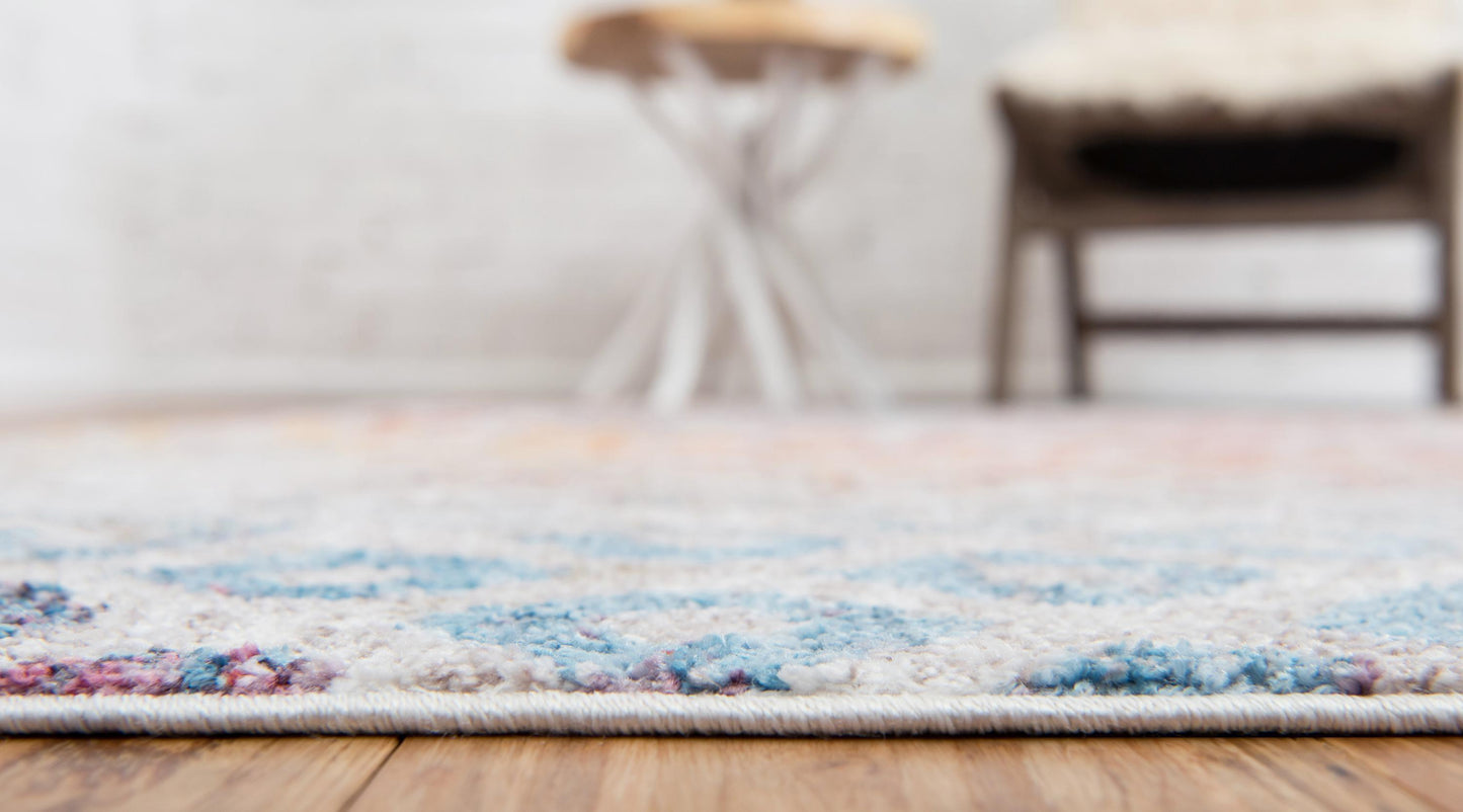 Devan - Rainbow Square Pattern Rug