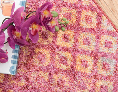 Devan - Rainbow Square Pattern Rug