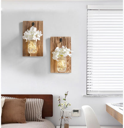 Jinx - Wall Mounted Fairy Light Mason Jar
